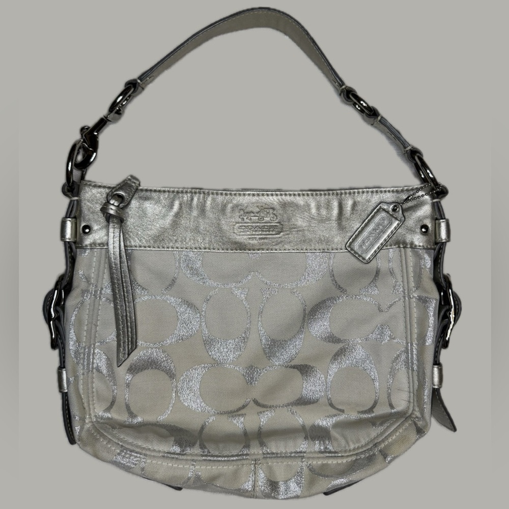 Coach Silver and Gray Women's Bag